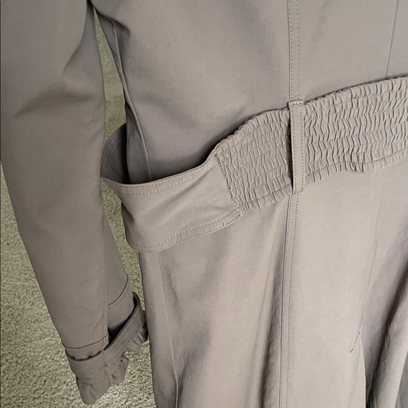 Blanc Noir Brown Trench Coat with Button Details - Picture 8 of 10